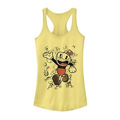 Women's The Cuphead Show! Mugman Ms. Chalice and Cuphead Outlines Graphic  Tee