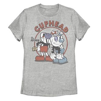 Juniors' Cuphead Starring Mugman "Rough & Ready" Graphic Tee