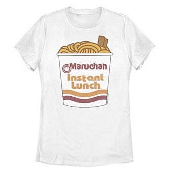 Juniors' Maruchan Cup Of Noodles And Chopstick Logo Graphic Tee