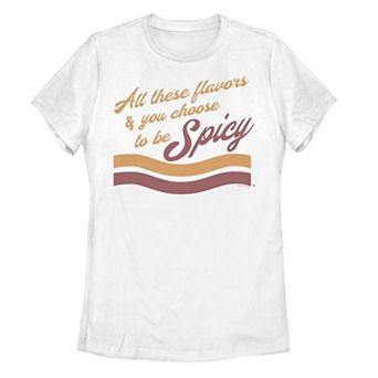 Juniors' Maruchan "All These Favors & You Choose To Be Spicy" Graphic Tee