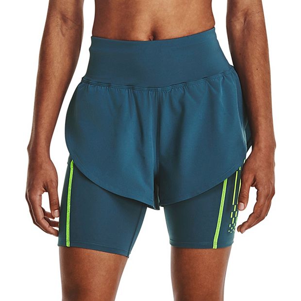 Under Armour co-ord Run Anywhere shorts in white