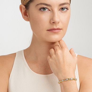 Sarafina Diamond Accent Hugs & Kisses Bracelet