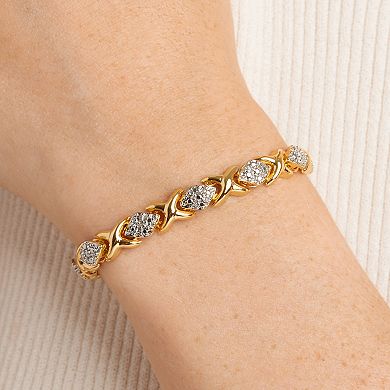 Sarafina Diamond Accent Hugs & Kisses Bracelet