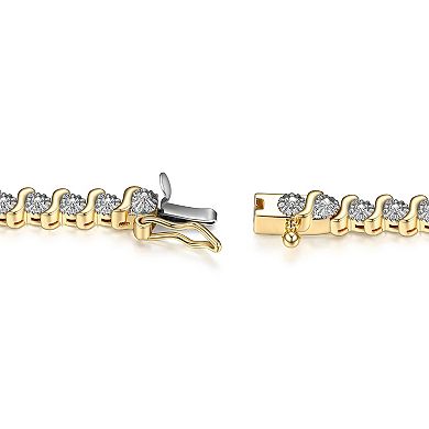 Sarafina Diamond Accent S-Link Tennis Bracelet