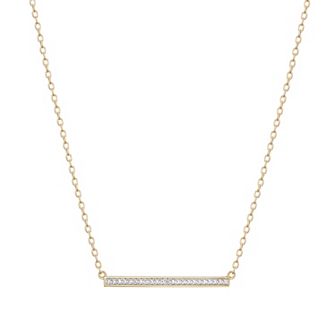 Sarafina Diamond Accent Bar Necklace