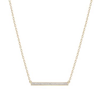 Sarafina Diamond Accent Bar Necklace