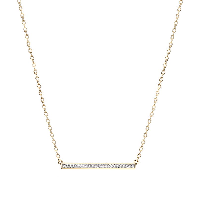 Sarafina Diamond Accent Bar Necklace, Womens, Size: 18, White