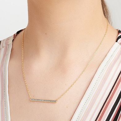 Sarafina Diamond Accent Bar Necklace