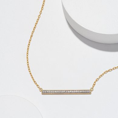 Sarafina Diamond Accent Bar Necklace