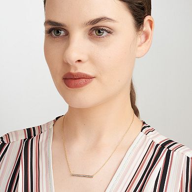 Sarafina Diamond Accent Bar Necklace