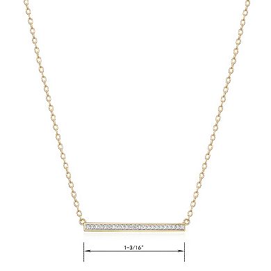 Sarafina Diamond Accent Bar Necklace