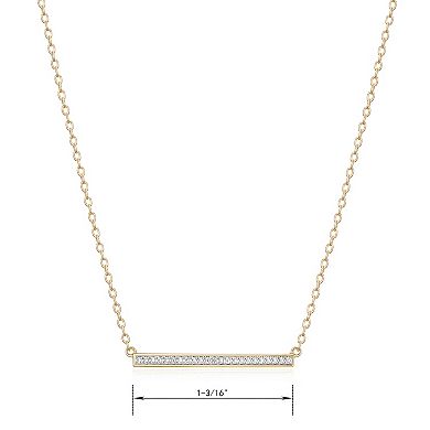 Sarafina Diamond Accent Bar Necklace