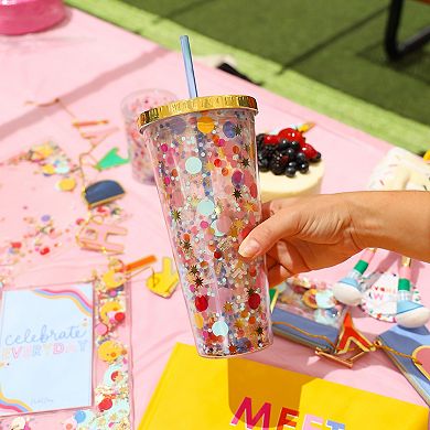 Packed Party Sip Sip Yay Confetti Tumbler