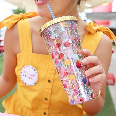 Packed Party Sip Sip Yay Confetti Tumbler