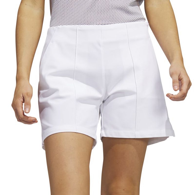 UPC 195745082142 product image for Women's adidas Pintuck Pull-On Golf Shorts, Size: XL, White | upcitemdb.com