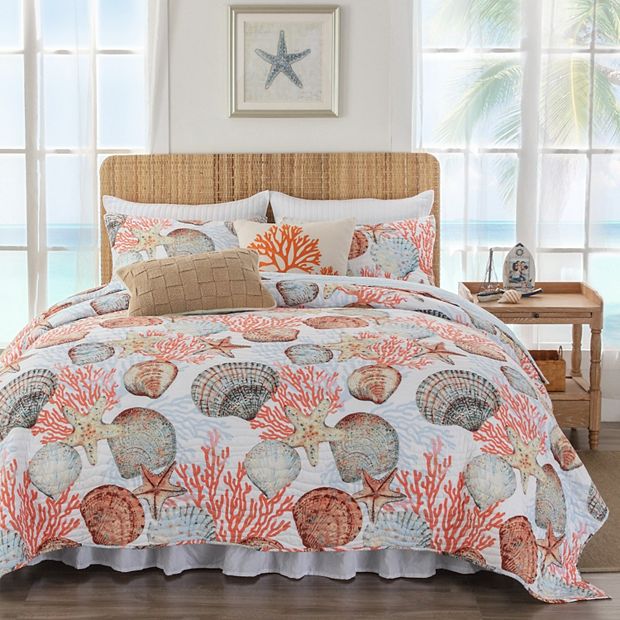 Greenland Home Fashions Beach Days Quilt Set with Coordinating