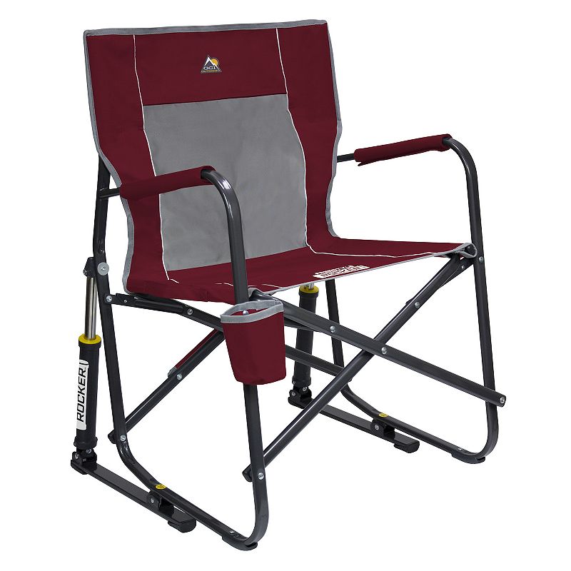 GCI Outdoor Freestyle Rocker Foldable Rocking Camp Chair  Cinnamon