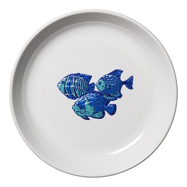 Fiesta Coastal Fish Luncheon Salad Bowl Plate
