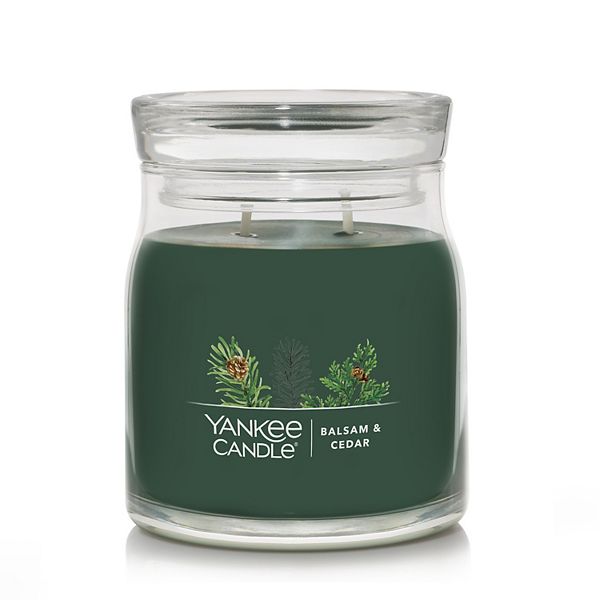 Yankee Candle Balsam & Cedar Medium Candle Jar