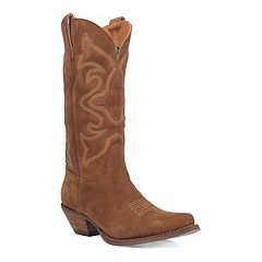 Dingo Mens Dodge City Leather Boot Flat Heel Cowboy Boots