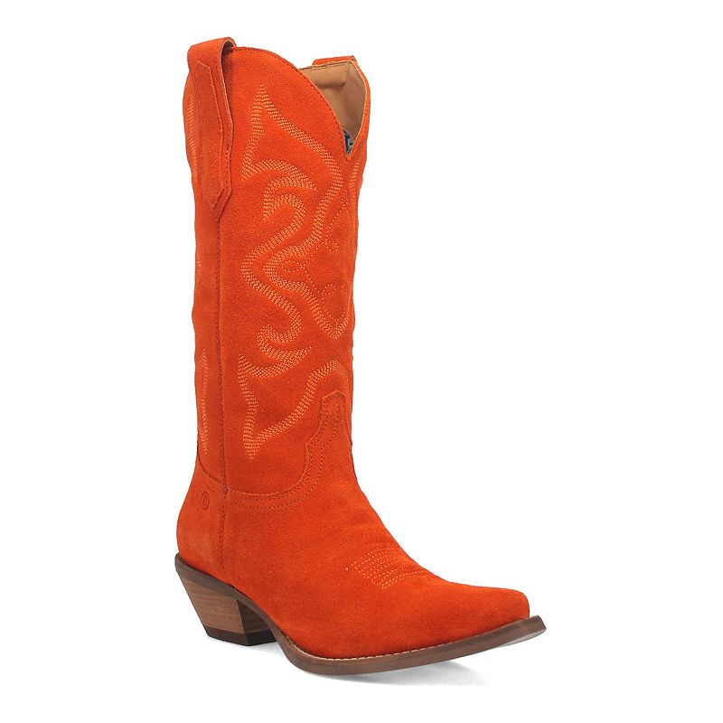 Dingo Out West Women's Suede Cowgirl Boots,
