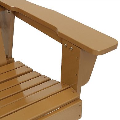 Sunnydaze Classic Wooden Adirondack Rocking Chair - Cedar Finish - Set of 2
