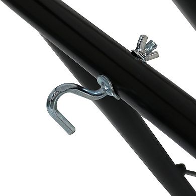 Sunnydaze 2-Person Cotton Hammock with Universal Steel Stand