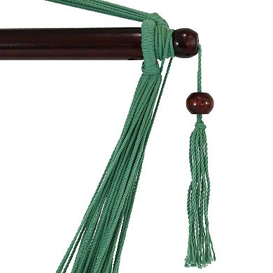 Sunnydaze Extra Large Polyester Rope Hammock Chair and Spreader Bar