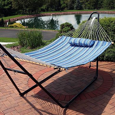 Sunnydaze Outdoor Polyester Hammock Pad and Pillow Set