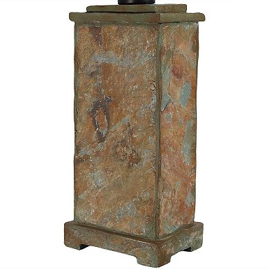 Sunnydaze 24 in Indoor/Outdoor Natural Slate Table Lamp - Neutral