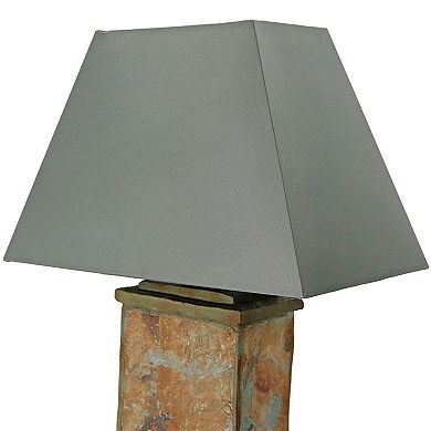Sunnydaze 24 in Indoor/Outdoor Natural Slate Table Lamp - Neutral