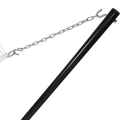 Sunnydaze 2-Person Quilted Fabric Hammock with Steel Stand