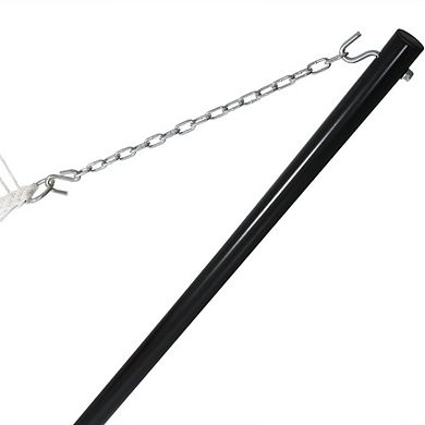 Sunnydaze 2-Person Quilted Fabric Hammock with Steel Stand