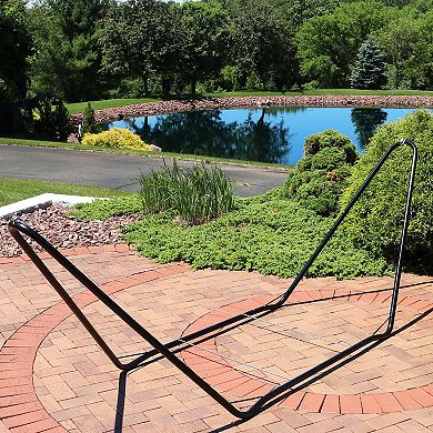 Sunnydaze Powder-coated Steel Portable Hammock Stand - 10 Ft