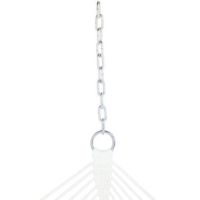 Sunnydaze Large Quilted Fabric Hammock with Spreader Bar and Pillow