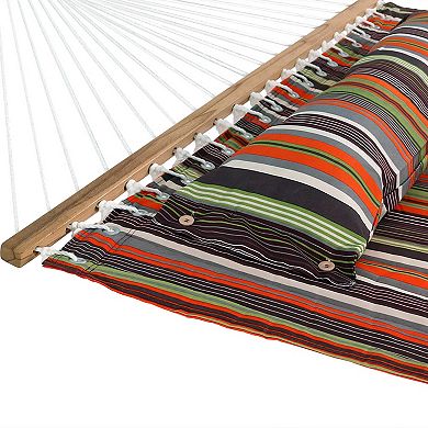 Sunnydaze Quilted Fabric Hammock With Spreader Bars