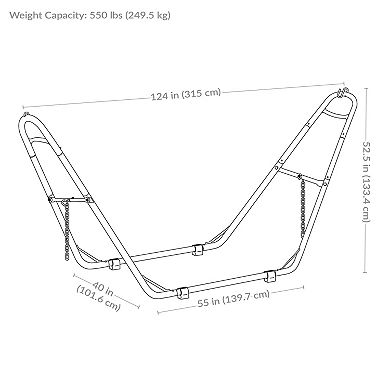 Sunnydaze Heavy-Duty, Multi-Use, Steel Hammock Stand