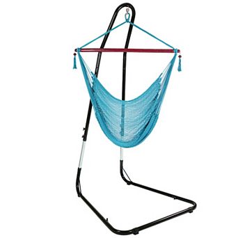 Sunnydaze Extra Large Hammock Chair with Adjustable Steel Stand