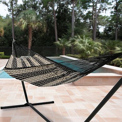 Sunnydaze 2-Person Cotton and Nylon Woven Fabric Hammock