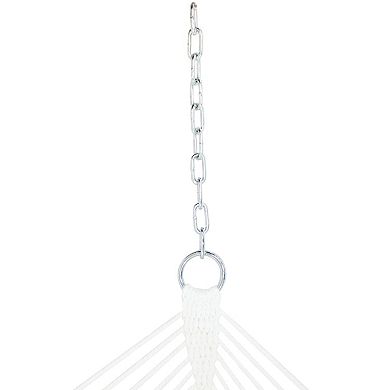 Sunnydaze Large Quilted Fabric Hammock with Spreader Bar and Pillow