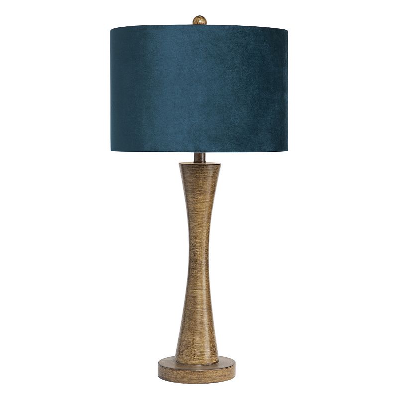 Evolution by Crestview Collection Kuala Resin Table Lamp in Brown