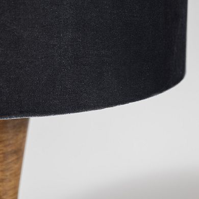 Table Lamp with Velvet Shade