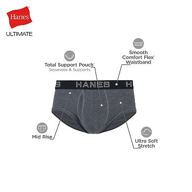 Men's Hanes Ultimate® 5 Pack Comfort Flex Fit Total Support Pouch Briefs