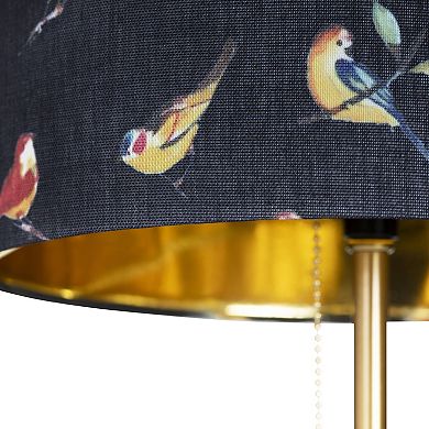 Isla Marble Base Lamp with Bird Shade