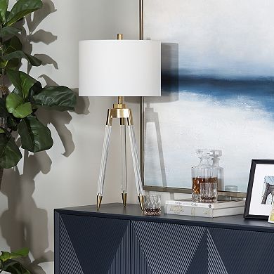Cauley Clear Acrylic Tripod Table Lamp