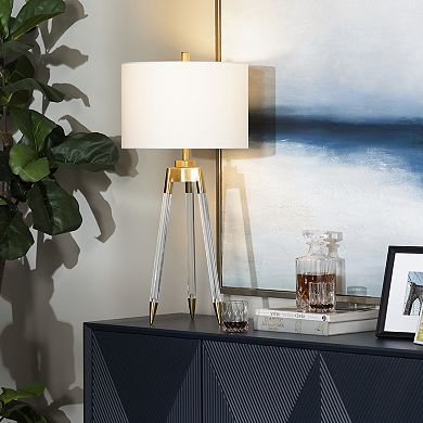Cauley Clear Acrylic Tripod Table Lamp