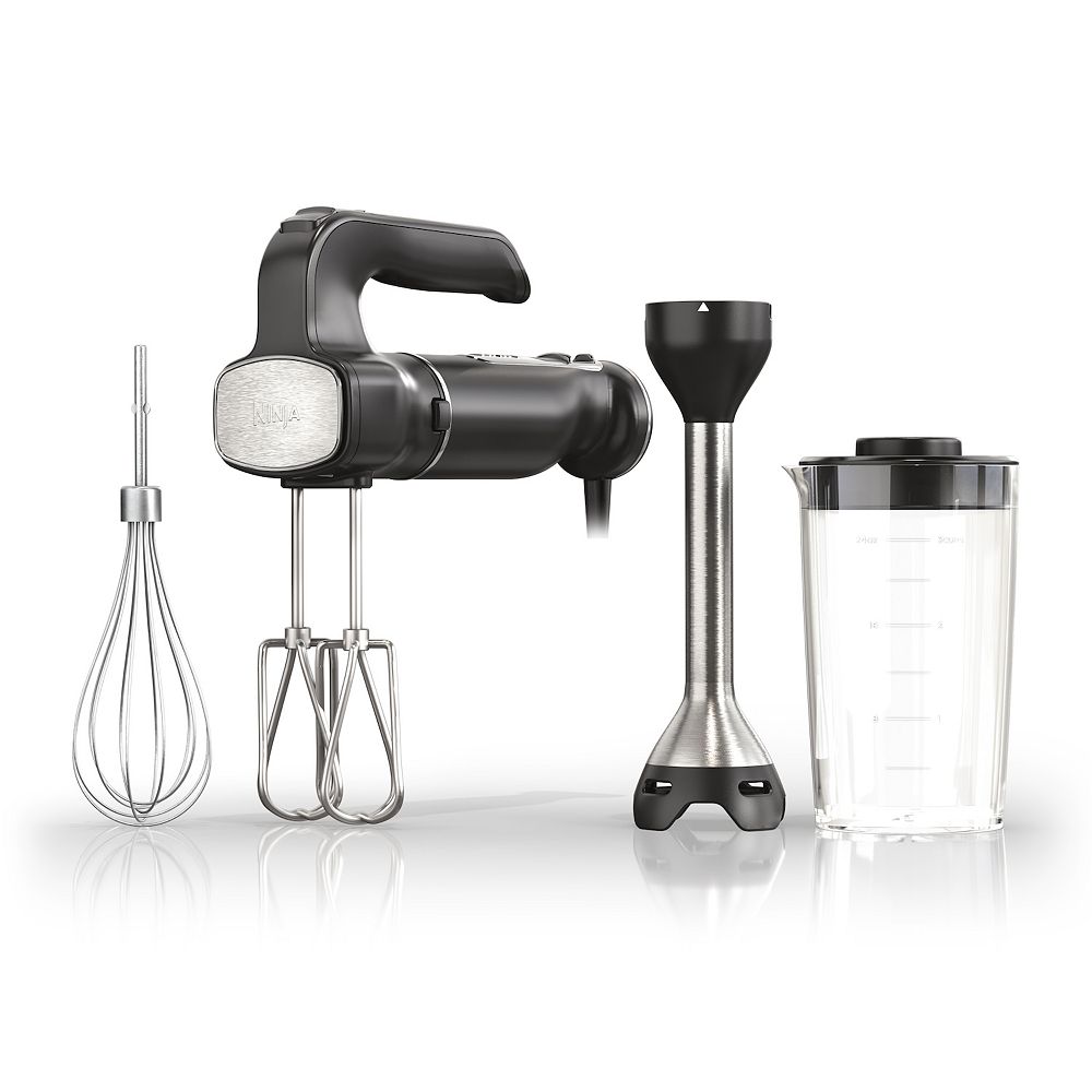 Ninja Foodi Power Mixer System Hand Blender and Hand Mixer Combowith 3 Cup Blending Vessel (CI101)