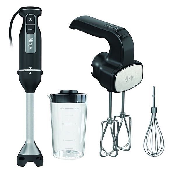stenografi Lav pilfer Ninja Foodi Power Mixer System Immersion Blender Hand Mixer Combo with  Whisk and Beaters
