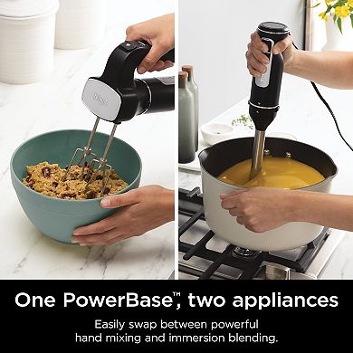 Ninja Foodi Power Mixer System Hand Blender and Hand Mixer Combo with 3 Cup Blending Vessel (CI101)