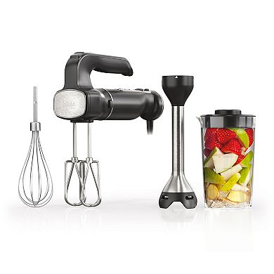 Ninja Foodi Power Mixer System Hand Blender and Hand Mixer Combo with 3 Cup Blending Vessel (CI101)